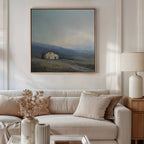 Whispers of the Hollow – blue vintage canvas wall art print by Aspire Prints