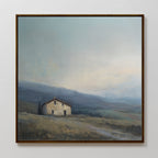Whispers of the Hollow – blue vintage canvas wall art print by Aspire Prints