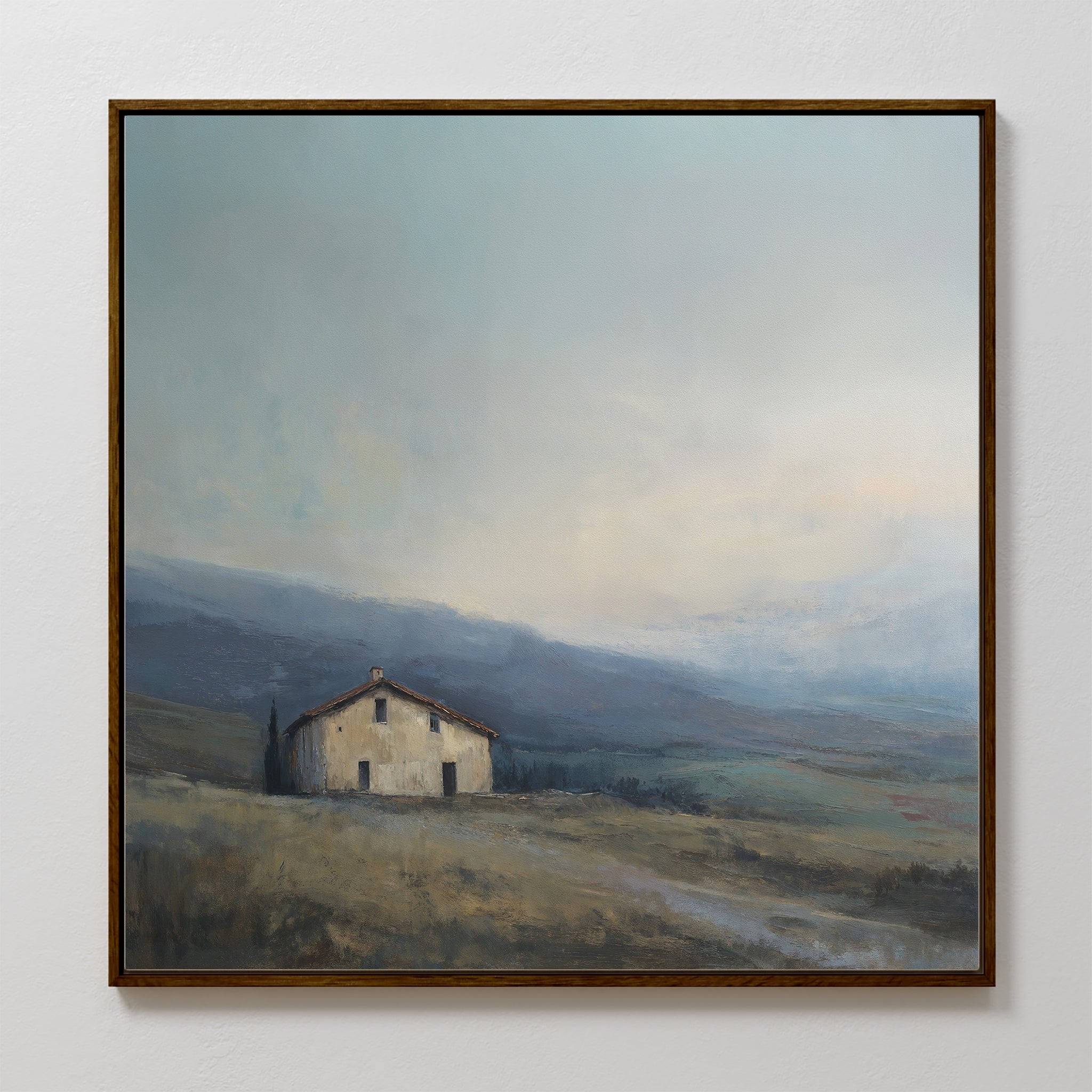 Whispers of the Hollow – blue vintage canvas wall art print by Aspire Prints