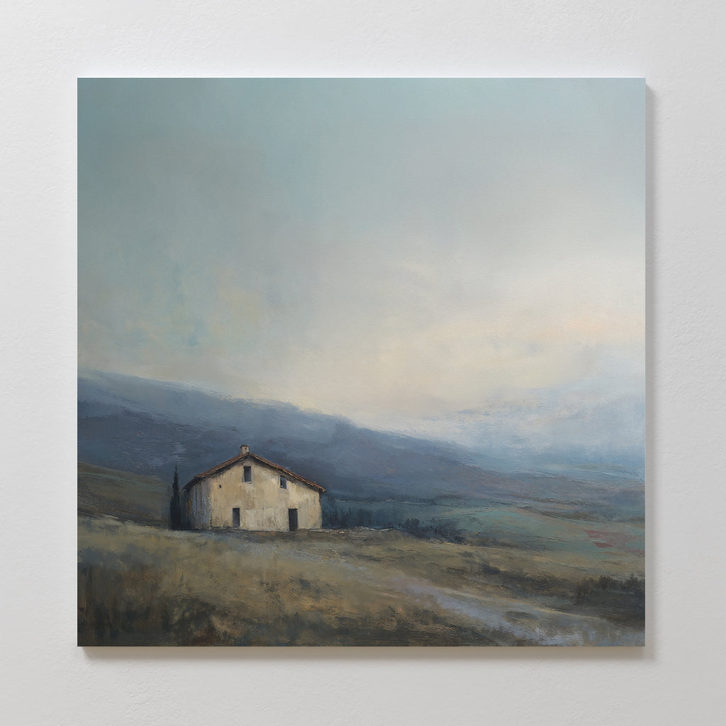 Whispers of the Hollow – blue vintage canvas wall art print by Aspire Prints