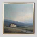 Whispers of the Hollow – blue vintage canvas wall art print by Aspire Prints