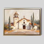 Whispers of the Mission – neutral-toned vintage canvas wall art print by Aspire Prints