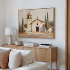 Whispers of the Mission – neutral-toned vintage canvas wall art print by Aspire Prints