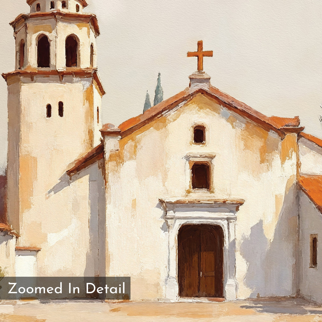 Whispers of the Mission – neutral-toned vintage canvas wall art print by Aspire Prints