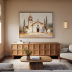 Whispers of the Mission – neutral-toned vintage canvas wall art print by Aspire Prints
