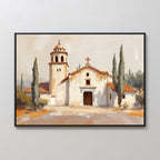Whispers of the Mission – neutral-toned vintage canvas wall art print by Aspire Prints