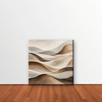 Sand Dune Waves Canvas Art - Square – Stretched Canvas Only in room setting