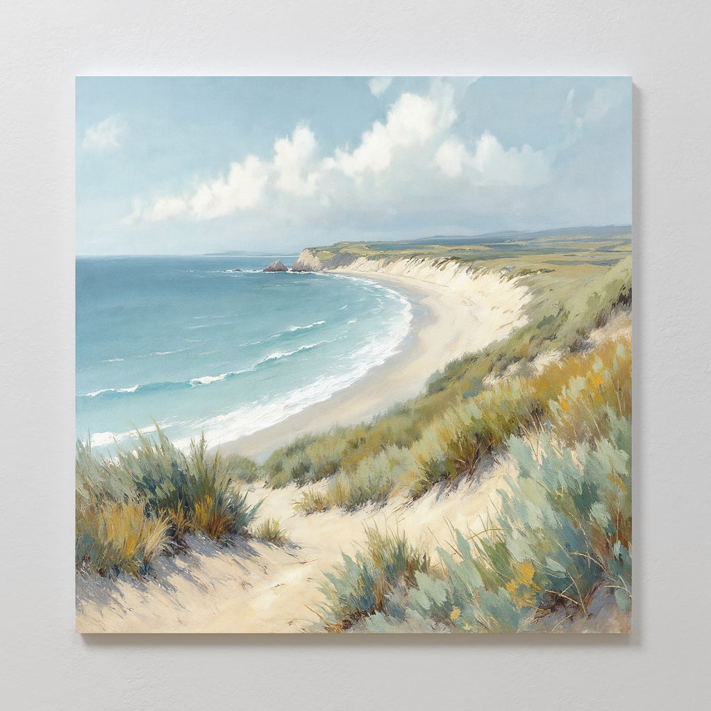 Whispers of the Dune – blue vintage canvas wall art print by Aspire Prints