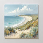 Whispers of the Dune – blue vintage canvas wall art print by Aspire Prints