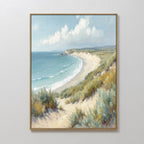 Whispers of the Dunes Canvas Print – blue vintage canvas wall art print by Aspire Prints