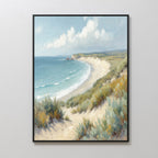 Whispers of the Dunes Canvas Print – blue vintage canvas wall art print by Aspire Prints