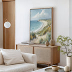 Whispers of the Dunes Canvas Print – blue vintage canvas wall art print by Aspire Prints