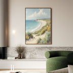 Whispers of the Dunes Canvas Print – blue vintage canvas wall art print by Aspire Prints