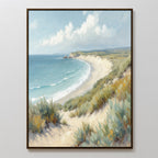 Whispers of the Dunes Canvas Print – blue vintage canvas wall art print by Aspire Prints