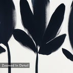 Whispers in Charcoal – neutral-toned botanical canvas wall art print by Aspire Prints
