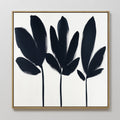 Whispering Silhouettes – neutral-toned botanical canvas wall art print by Aspire Prints