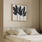 Whispering Silhouettes – neutral-toned botanical canvas wall art print by Aspire Prints