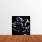 Silver Iris Canvas Art - Square – Stretched Canvas Only in room setting