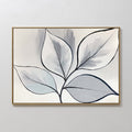 Whisper of Silverleaf – neutral-toned botanical canvas wall art print by Aspire Prints