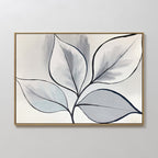 Whisper of Silverleaf – neutral-toned botanical canvas wall art print by Aspire Prints