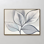 Whisper of Silverleaf – neutral-toned botanical canvas wall art print by Aspire Prints