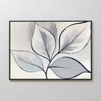 Whisper of Silverleaf – neutral-toned botanical canvas wall art print by Aspire Prints