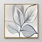 Whispering Silver Grove – neutral-toned botanical canvas wall art print by Aspire Prints