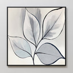 Whispering Silver Grove – neutral-toned botanical canvas wall art print by Aspire Prints