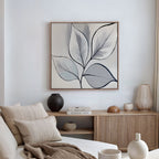 Whispering Silver Grove – neutral-toned botanical canvas wall art print by Aspire Prints