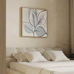 Whispering Silver Grove – neutral-toned botanical canvas wall art print by Aspire Prints