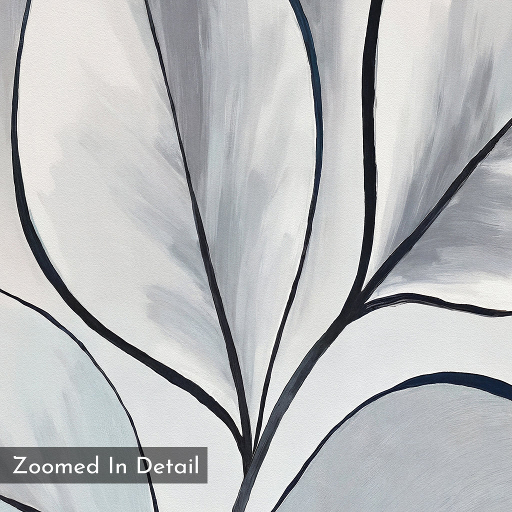 Whispering Silver Grove – neutral-toned botanical canvas wall art print by Aspire Prints