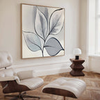 Whispering Silver Grove – neutral-toned botanical canvas wall art print by Aspire Prints