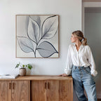 Whispering Silver Grove – neutral-toned botanical canvas wall art print by Aspire Prints
