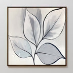 Whispering Silver Grove – neutral-toned botanical canvas wall art print by Aspire Prints
