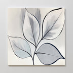 Whispering Silver Grove – neutral-toned botanical canvas wall art print by Aspire Prints