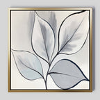 Whispering Silver Grove – neutral-toned botanical canvas wall art print by Aspire Prints