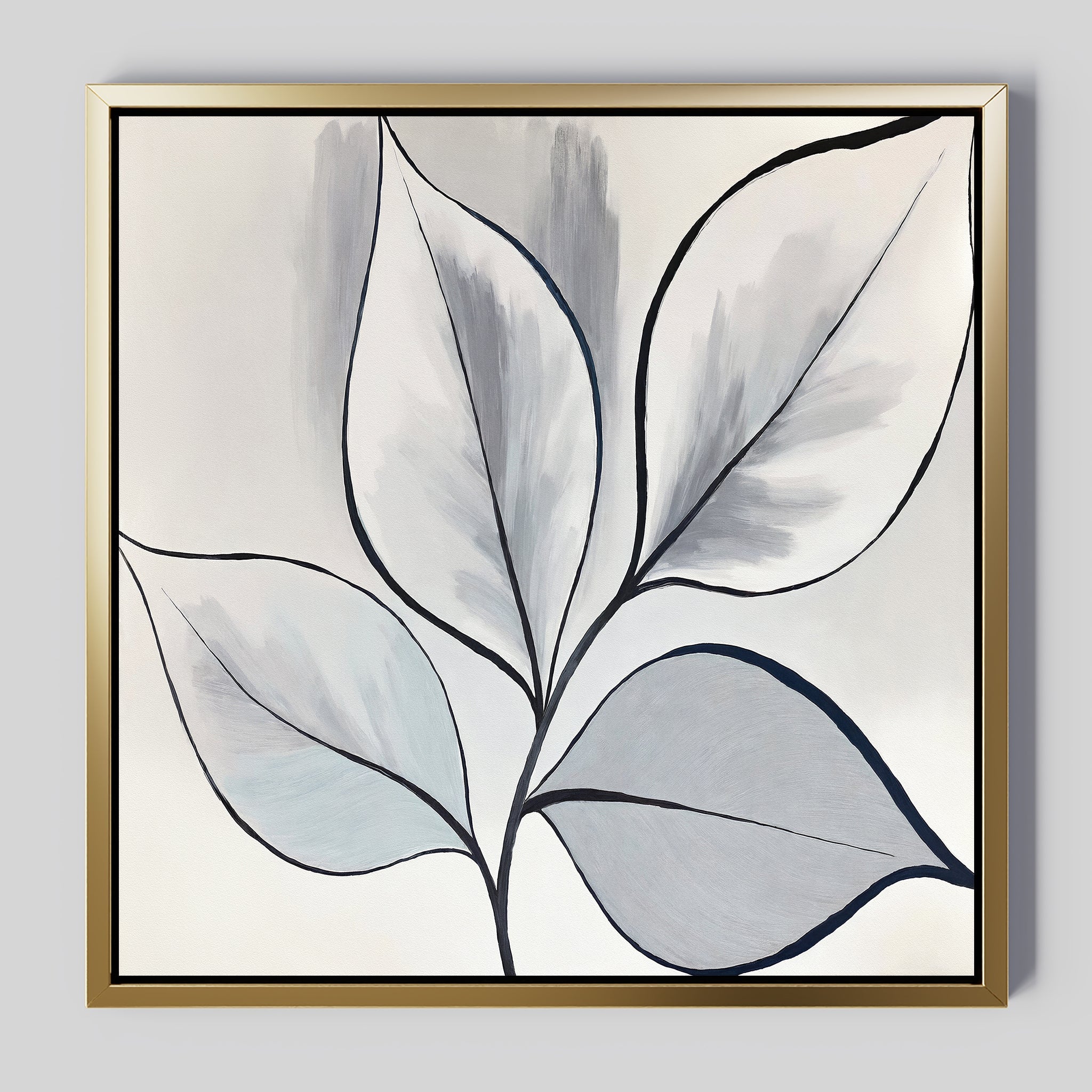 Whispering Silver Grove – neutral-toned botanical canvas wall art print by Aspire Prints
