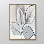 Whispering Silverwood – neutral-toned botanical canvas wall art print by Aspire Prints