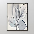 Whispering Silverwood – neutral-toned botanical canvas wall art print by Aspire Prints