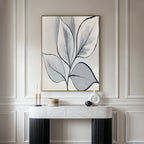 Whispering Silverwood – neutral-toned botanical canvas wall art print by Aspire Prints
