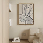 Whispering Silverwood – neutral-toned botanical canvas wall art print by Aspire Prints