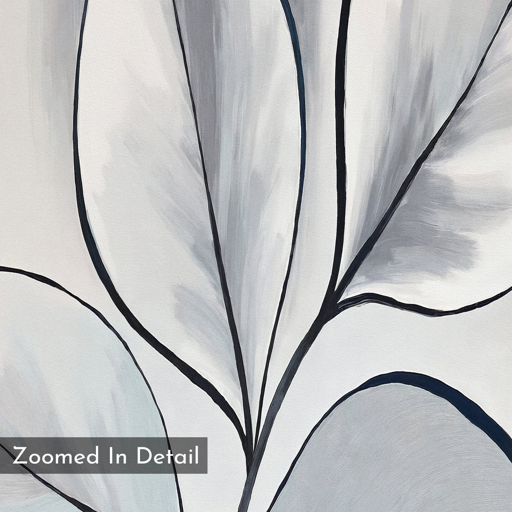 Whispering Silverwood – neutral-toned botanical canvas wall art print by Aspire Prints
