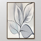 Whispering Silverwood – neutral-toned botanical canvas wall art print by Aspire Prints