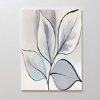 Whispering Silverwood – neutral-toned botanical canvas wall art print by Aspire Prints