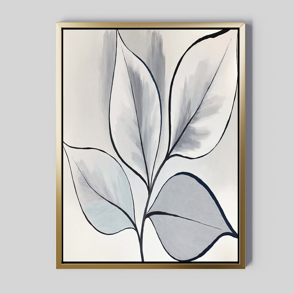 Whispering Silverwood – neutral-toned botanical canvas wall art print by Aspire Prints