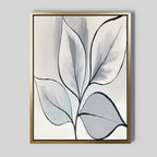 Whispering Silverwood – neutral-toned botanical canvas wall art print by Aspire Prints