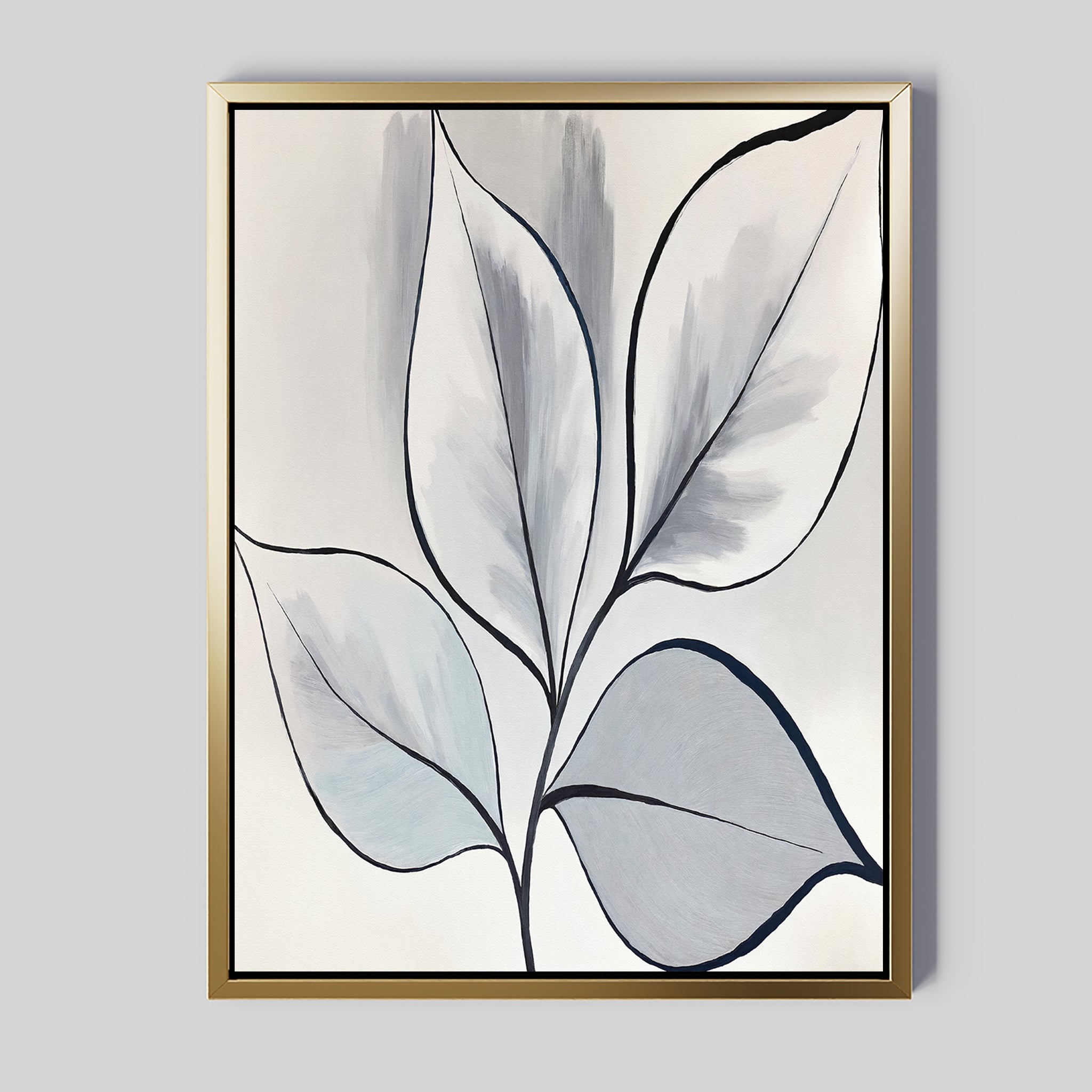 Whispering Silverwood – neutral-toned botanical canvas wall art print by Aspire Prints