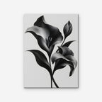 Silver Lilies Canvas Art - Vertical – Stretched Canvas Only on white background