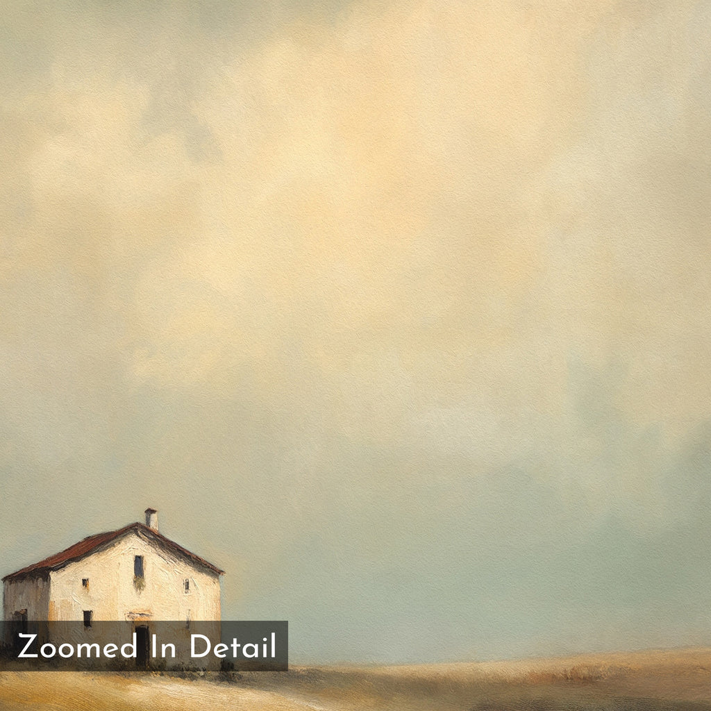 Where the Fields Forget Time – earthy brown vintage canvas wall art print by Aspire Prints