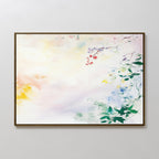 Whispers of Petalfall – blush pink botanical canvas wall art print by Aspire Prints